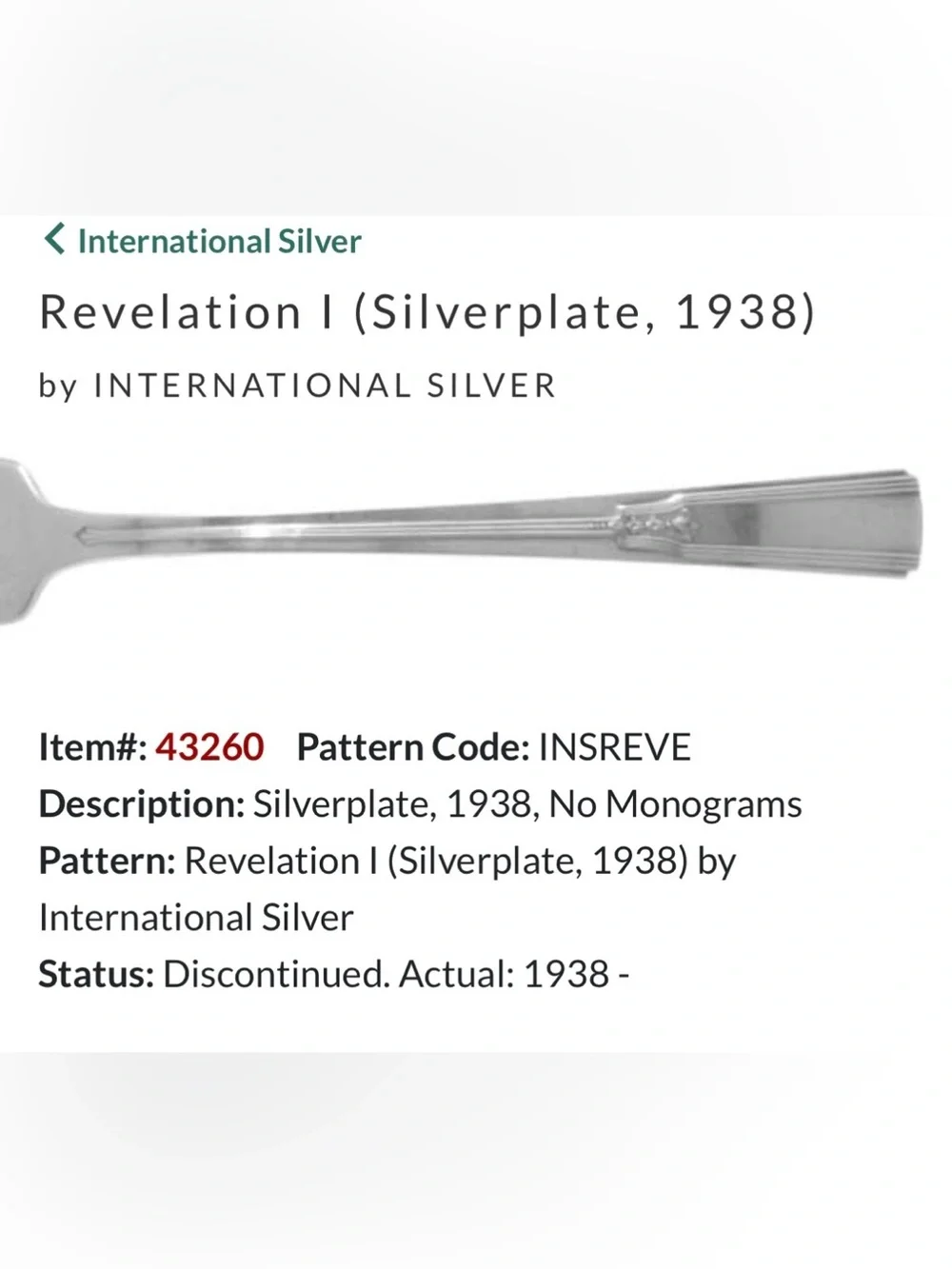 Revelation 1938 International Silver silver plate grille forks art deco flatware
